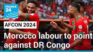 AFCON 2024 Morocco labour to point against DR Congo Bafana Bafana thrash Namibia • FRANCE 24 [upl. by Nowahs]