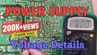 Tv Power Supply Voltage Details [upl. by Danila]