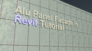 Aluminum Panel Facade in Revit [upl. by Levana]