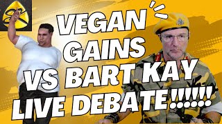 VeganGains Vs Bart Kay Impromptu LIVE Debate [upl. by Odlanier]