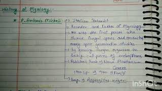 History of Mycology Msc and bsc botany notes botanynotes biology [upl. by Alil]