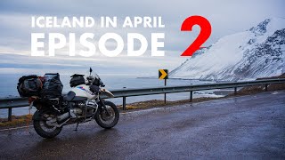 ICELAND IN APRIL  EP2  Motorcycle touring [upl. by Lalad]