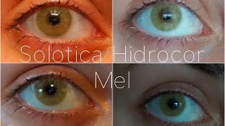 Solotica Hidrocor Mel Contacts  2016 for brown eyes [upl. by Vincenz860]