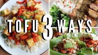 3 Awesome Tofu Recipes Easy amp Vegan [upl. by Nayb]