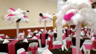 Ostrich Feather Centerpieces By Feathers By Angel [upl. by Lily]