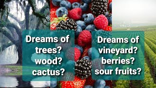 Dream interpretations in Islam  meaning of dreams  Dreams of woodtreecactusberriesvineyard [upl. by Sower]