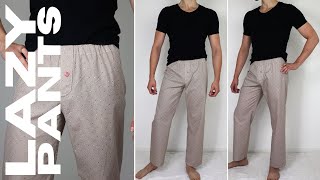 Lazy Pants für Männer amp Kids nähen Anleitung amp Schnittmuster [upl. by Lemmy]