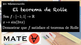 El teorema de Rolle Ejemplo 8 [upl. by Price]