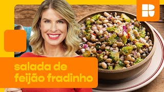 Salada de feijão fradinho e maxixe com molho de melado e pimenta  Rita Lobo  Cozinha Prática [upl. by Nilkoorb]