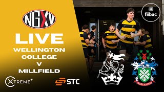 LIVE RUGBY WELLINGTON COLLEGE v MILLFIELD  SCHOOLS RUGBY [upl. by Aicelav]