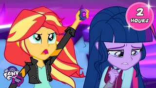 Equestria Girls  FULL FILMS Friendship Games amp Legend Of Everfree  My Little Pony MLPEG  2 HOURS [upl. by Slaby920]