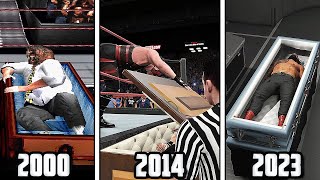 The Evolution Of Casket and Buried Alive Matches In EVERY WWE Games [upl. by Gnehs]