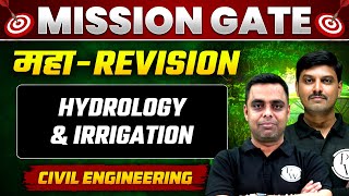 Hydrology and Irrigation One Shot  Maha Revision  GATE 2024 Civil Engineering Preparation [upl. by Hamlen]