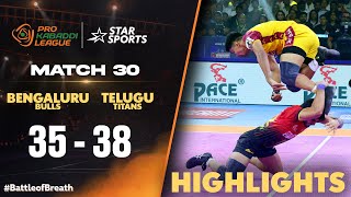 తడాఖా చూపించిన తెలుగు టైటాన్స్  Match 30  Telugu Highlights  ProKabaddiOnStar [upl. by Eidnac]