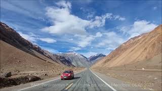 Tramo de la RN7 Desde Penitentes hasta Punta de Vacas Mendoza Argentina 06062023 [upl. by Nereus]