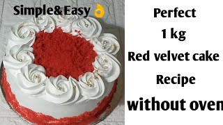 How to make 1kg Red velvet cake recipe in tamilRed velvet cake [upl. by Margarida]