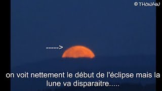 ECLIPSE TOTALE DE LUNE 15 AVRIL 2014 à 6H40  DEPUIS ANNECY FRANCE ALPES [upl. by Relyt]