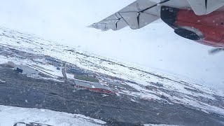 Takeoff From Iqaluit  Canadian North ATR 42300 [upl. by Itaws]