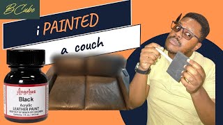 I used ANGELUS paint to paint a couch [upl. by Boy270]