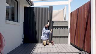 Ekodeck Castellated Panel Installation Video Composite Batten DIY [upl. by Ethbin74]