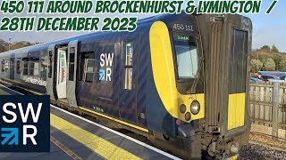 450 111 Around Brockenhurst amp Lymington  28th December 2023 [upl. by Ledba281]