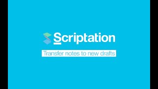 How to Transfer Script Notes into Revisions  Scriptation Tutorial [upl. by Sirc]