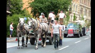 HD Königszug in Zittau 2011  Procession of king in Old Germany [upl. by Lassiter]