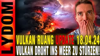 VULKAN RUANG Eine große GEFAHR geht von diesem Indonesischen Vulkan aus [upl. by Innattirb]