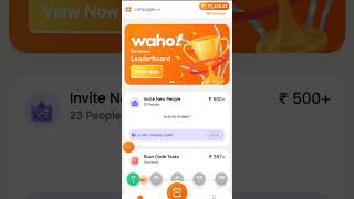 Waho app se paise kaise kamaye  Waho pro earning app  waho app withdrawal proof [upl. by Adnahsar938]