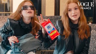 Inside Riverdale Star Madelaine Petschs Bag  Vogue France [upl. by Eyde]