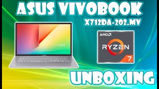 UNBOXING ASUS VIVOBOOK X712DA202MV │ ASUS VIVOBOOK X712  M712D [upl. by Neersin]