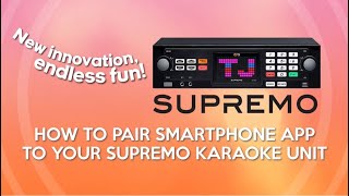 Tutorial Video Pairing of Mobile APP to TJ Supremo TKR306P Karaoke [upl. by Kucik]