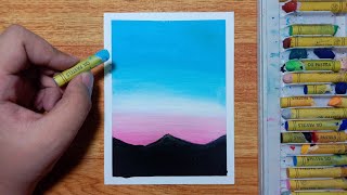 Easy and Simple Oil Pastel Drawing for Beginners  Stepbystep Tutorial [upl. by Anelra]