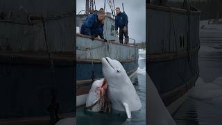 A touching story about a mother whale calling for help from the sailors on the ship to save her baby [upl. by Dloreg40]