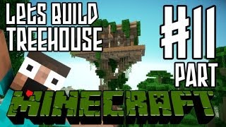 Minecraft Lets Build HD Jungle Treehouse  Part 11 [upl. by Lowson]