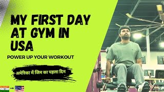 First Day at Gym in USA 🇺🇸  अमेरिका में GYM का पहला दिन  देसी in USA gymvlog planetfitness [upl. by Tigirb]