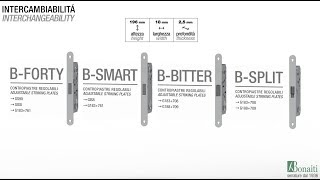 Bonaiti Serrature  Intercambiabilità magnetiche e meccaniche a scrocco centrale [upl. by Akimehs]