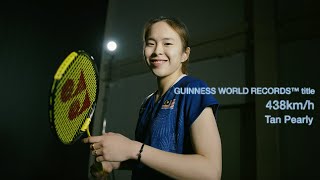 Badminton Smash GUINNESS WORLD RECORD  Tan Pearly [upl. by Yelyab]