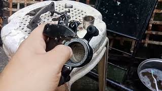 DIY mio sporty brake caliper cleaning  stuck up  tagalog [upl. by Amron]