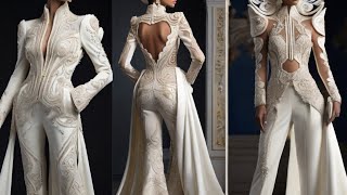 Modern Design Bridal Jumpsuits 🔮 Chic Bridal Fashion [upl. by Aydni700]