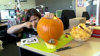 Epic Pumpkin Portrait Carving  AMAZING LIKENESS [upl. by Rainger]