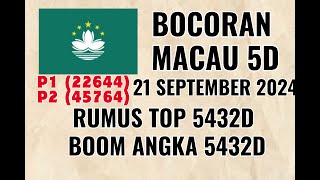 PREDIKSI TOTO MACAU 5D HARI INI 21 SEPTEMBER 2024  BOCORAN TOTO MACAU 5D HARI INI  TTM 5D [upl. by Sethi887]