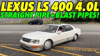 1996 Lexus LS 400 40L V8 w STRAIGHT PIPES amp BLAST PIPES [upl. by Harl]