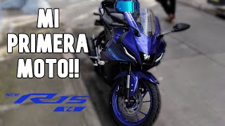 COMPRÉ MI PRIMERA MOTO LA YAMAHA R15 V4 POR FIN EN COLOMBIA 🎉 [upl. by Sherrill203]