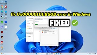 FIXED 0x00000101 BSOD error in Windows [upl. by Chloras]