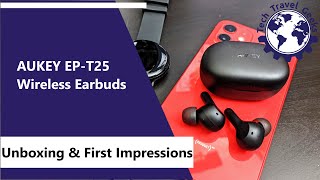 AUKEY EPT25 Wireless Earphones  Unboxing amp First Impressions [upl. by Repotsirhc917]