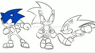 Cara Menggambar dan Mewarnai Sonic [upl. by Solis716]