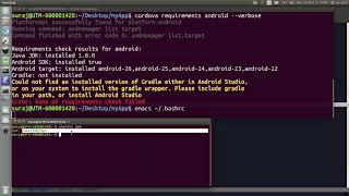 Cordova Error  Could not find JAVAHOME  ANDROIDHOME GRADLEHOME in Ubuntu Linux [upl. by Eserehc]