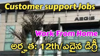 Customer support Jobs in Teluguwork from home Jobs Hyderabadcustomer care executive Jobs [upl. by Lynde800]