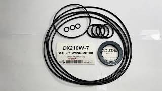 DOOSAN DX210W DX210W7 K9008336 K9008336A SEAL KIT SWING MOTOR K9006399 K1000697A 40110600181 [upl. by Liggitt]